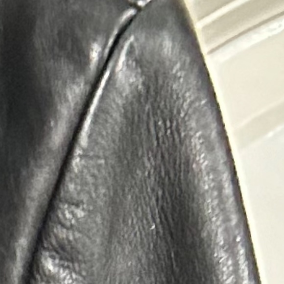 Black Leather Blazer Jacket - Picture 8 of 8